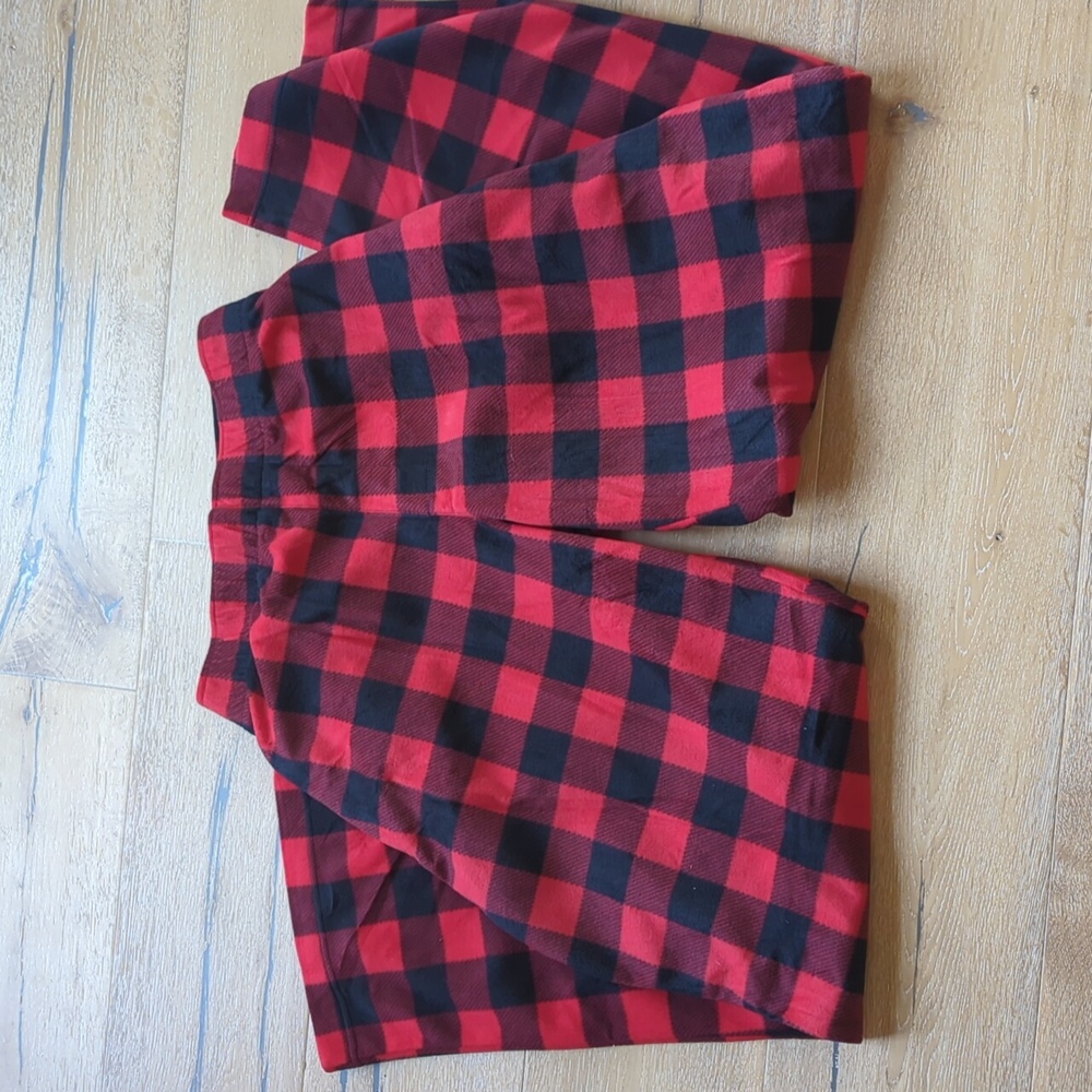 NWOT buffalo check pj pants fleece